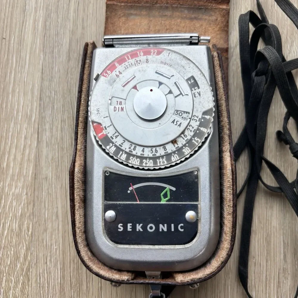 Vintage SEKONIC Light Meter Analog Photography L-28 EV ASA Film Made Japan